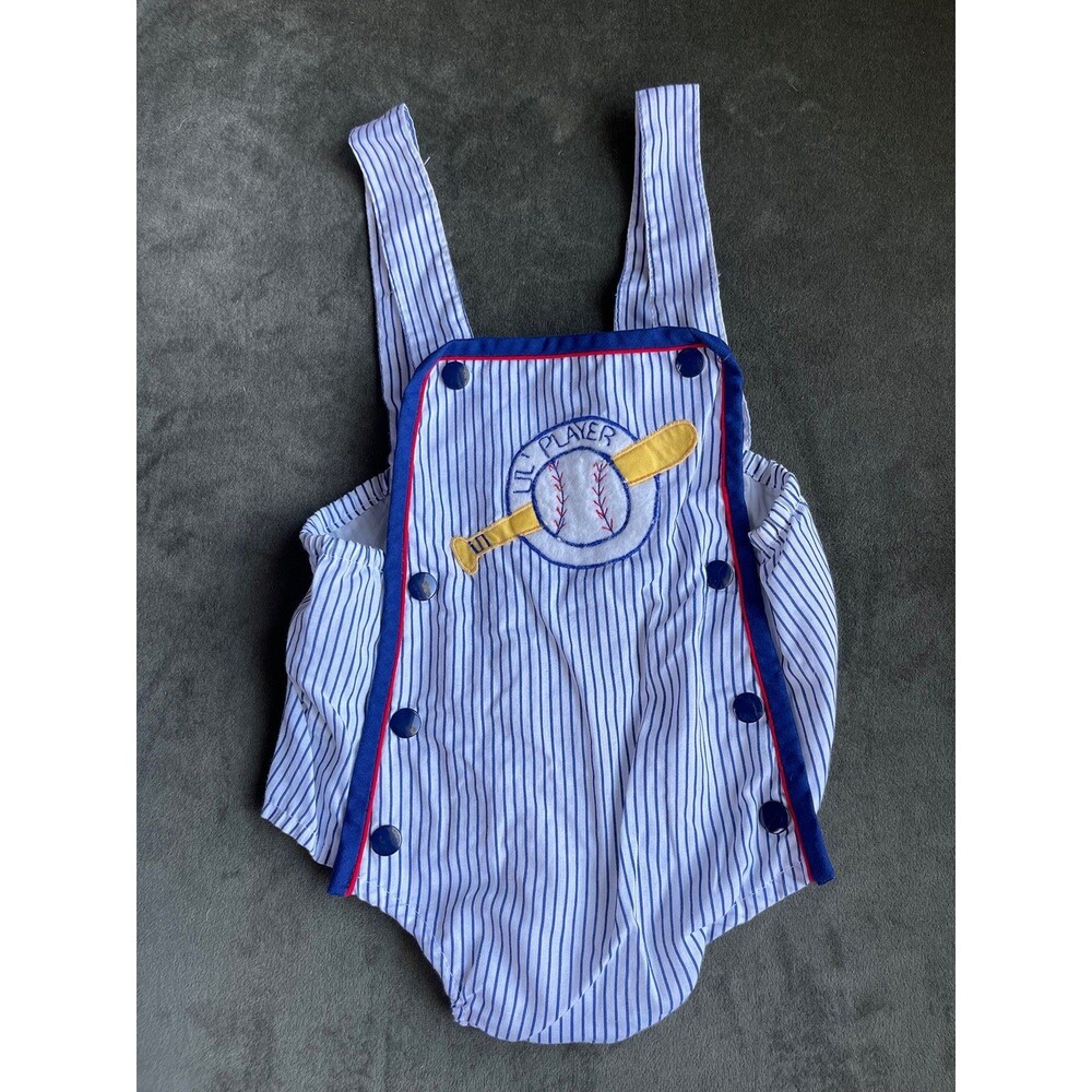 Vintage Baseball Romper